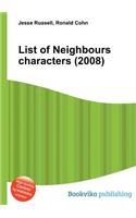 List of Neighbours Characters (2008): (English)