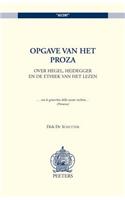 Opgave Van Het Proza