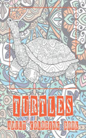Turtles - Adult Coloring Book