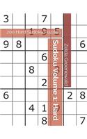 Sudoku Volume 1: 200 Hard Sudoku Puzzles