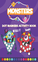 Monsters Dot Markers Activity Book