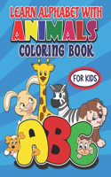learn alphabet with animals coloring book for kids