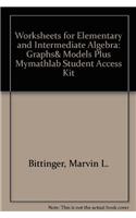 Worksheets for Elementary and Intermediate Algebra