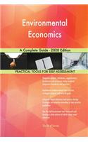 Environmental Economics A Complete Guide - 2020 Edition