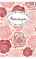 Amaya: Personalised Notebook / 120 Pages / Dot Grid / Perfect for journaling and writing notes.