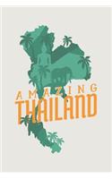 Amazing Thailand: Dot Grid Notebook Journal, 6x9 Inch, 120 pages