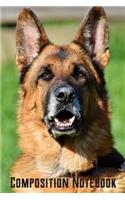 Composition Notebook: Dog German Shepherd Notebook Journal College Ruled Line Paper for Students and Teachers Gift( medium ruled paper ) 120 pages 6x9 inch