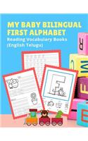 My Baby Bilingual First Alphabet Reading Vocabulary Books (English Telugu)