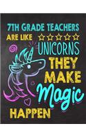 7th Grade Teachers are like Unicorns They make Magic Happen
