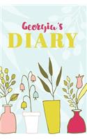 Georgia's Diary: Cute Personalized Diary / Notebook / Journal/ Greetings / Appreciation Quote Gift (6 x 9 - 110 Blank Lined Pages)