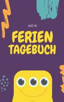 Mein Ferientagebuch: A5 Notizbuch kariert als Geschenk für Kinder - Ferientagebuch - Reisetagebuch - Ferienbuch - Kritzelbuch - Urlaubstagebuch für die Sommerferien