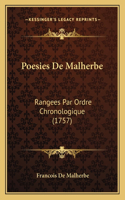 Poesies De Malherbe