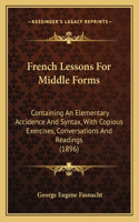 French Lessons For Middle Forms