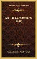 Art. 126 Der Grondwet (1894)