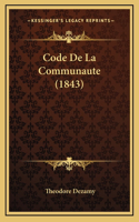 Code De La Communaute (1843)