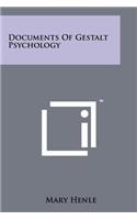 Documents Of Gestalt Psychology