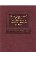 Select Poems of William Wordsworth