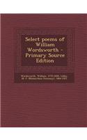 Select Poems of William Wordsworth