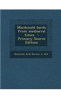 MacDonald Bards from Mediaeval Times