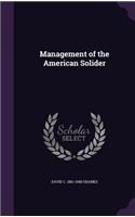 Management of the American Solider