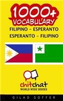 1000+ Filipino - Esperanto Esperanto - Filipino Vocabulary