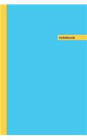 Notebook: Lined Notebook Journal - Cyan, Yellow, Black - 120 Page 6 x 9 Resource and Novelty Gift - Diary, Planner, Organizer, Composition Book for Men, Boys,