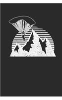 Paragliding With Mountain Silhouette: Paragliding Notebook, Blank Lined (6" x 9" - 120 pages) Sports And Recreations Themed Notebook for Daily Journal, Diary, and Gift