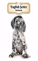 English Setter Notebook: Puppy - Composition Book 150 pages 8.5 x 11 in. - 5x5mm Graph Paper - Writing Notebook - Grid Paper - Soft Cover - Drawing