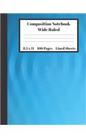 Composition Notebook Wide Ruled Lined Sheets
