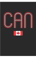 Vintage Canada Notebook - Canada Diary - Retro Canadian Flag Journal - Canada Gifts