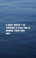 A Boat Doesn't Go Forward If Each One Is Rowing Their Own Way