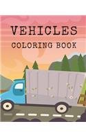 Vehicles Coloring Book