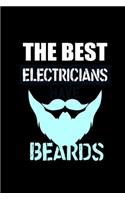 The Best Electricians have Beards: 110 Game Sheets - SeaBattle Sea Battle Blank Games - Soft Cover Book for Kids for Traveling & Summer Vacations - Mini Game - Clever Kids - 110 Lined
