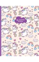 Unicorn Journal Sketchbook for Kids, Birthday Unicorn Journal for Girls, Birthday Gift for Kids