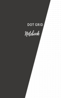 Dot Grid Notebook: Elegant Black Dotted Notebook/JournalLarge (8.5 x 11)" Dot Grid Composition Notebook