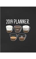 Coffee 2019 Planner: (12 Month Planners)