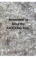 Religious Journal 3rd Commandment Modern Stone: (notebook, Diary, Blank Book)