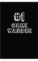 #1 Game Warden: Blank Lined Composition Notebook Journals to Write in