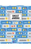 Bullet Journal: Happy Fantasy Emoticons - 150 Dot Grid Pages (Size 8x10 Inches) - With Bullet Journal Sample Ideas
