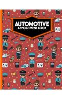 Automotive Appointment Book: 4 Columns Appointment Agenda, Appointment Planner, Daily Appointment Books, Cute Police Cover