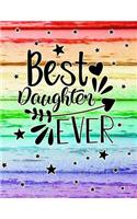 Best Daughter Ever: Daughter Blank Doodle Book