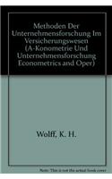 Methoden Der Unternehmensforschung Im Versicherungswesen