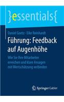 Führung: Feedback auf Augenhöhe