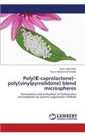 Poly(Є-caprolactone)-poly(vinylpyrrolidone) blend microspheres