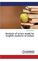 Analysis of Errors Made by English Students of Italian