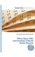 Office Open XML Intermediate 5 Month Ballot Results