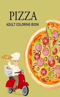 Pizza Adult Coloring Book