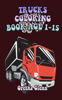 Trucks Coloring Book Age 1-15