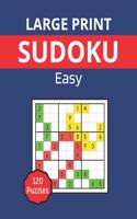 Large Print sudoku - Easy: Sudoku Book with 120 sudoku puzzles for adults and seniors(1 Large Print Easy Sudoku Puzzle Book for Adults and Seniors)