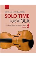 Solo Time for Viola Book 3